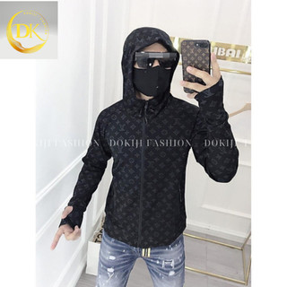 Áo chống nắng dập vân nổi chữ  LV nam nữ cao cấp vải thông hơi thoáng mát