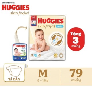 Tã dán huggies skin perfect nb70 s80 m76