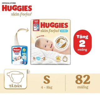 [Hàng công ty] Tã dán huggies skin perfect NB70 S80 M76