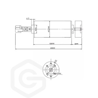 Trục chính máy CNC mini 500w (Spindle 500w)