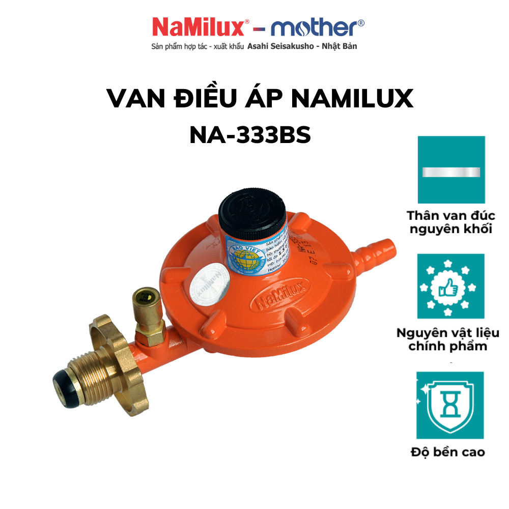 - Van Điều Áp Ngắt Gas Tự Động NaMilux NA-333BS/ Hàng Chính Hãng