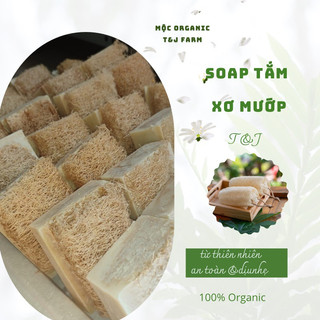 Xà phòng thảo mộc- soap tắm xơ mướp t&j - soap handmade hữu cơ