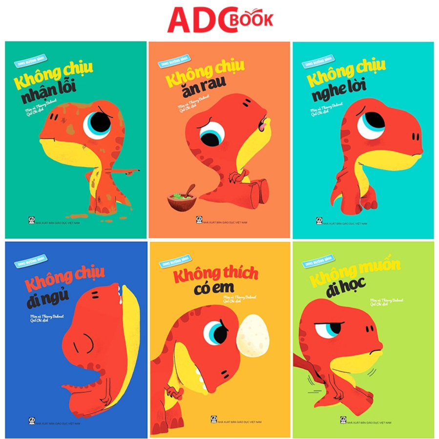 Bộ sách Giúp bé rèn thói quen tốt cho trẻ 3-7 tuổi - Dino bướng bỉnh (Cả bộ 9 cuốn)