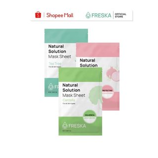  Combo 3 Miếng Mặt Nạ Giấy Freska Natural Solution Mask Sheet 25ml (giao ngẫu nhiên)