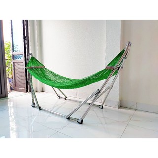 Võng xếp inox phi 32 cỡ đại