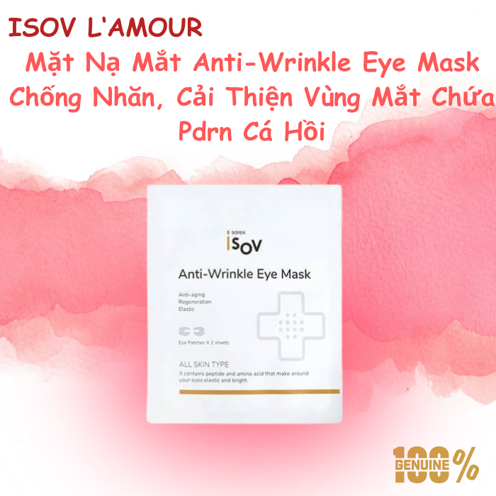 Lẻ Mặt Nạ Mắt Anti-Wrinkle Eye Mask Chống Nhăn, Cải Thiện Vùng Mắt Chứa Pdrn Cá Hồi Isov 7ml