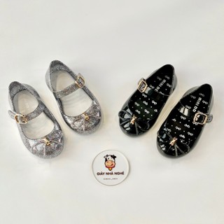 Giày Búp Bê - Giày Nơ Chính Hãng MINI DD Chất Liệu Nhựa Thơm Thời Trang Siêu Xinh Cho Bé Gái (G02)