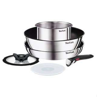 Bộ nồi chảo chống dính đáy từ cán rời 3 món Ingenio Daily Chef- Tefal Effective Magic Hands Set 6 Piece