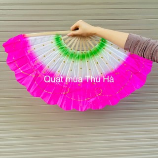 Quạt múa 3 màu nan tre , biểu diễn, múa nhóm loại đẹp