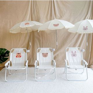 Ghế Gấp Gọn Đi Biển Kèm Ô YeeHoo Cho Bé Phong Cách Hàn Quốc Kích Thước 37*30*50CM