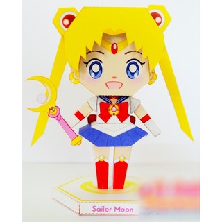 Mô hình giấy 3d nhân vật - thủy thủ mặt trăng/ sailormoon