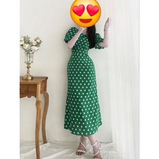 Đầm Cati mỏng mát nhẹ tênh như không, màu xanh lá