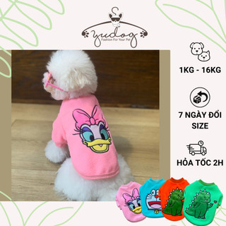 Áo mặc cho chó mèo yudog áo nỉ ấm cho chó mèo