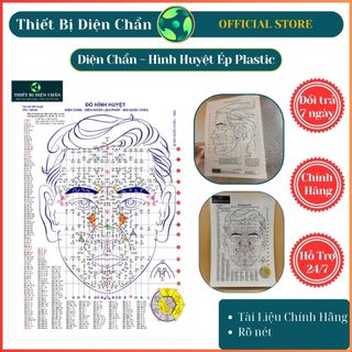 Diện chẩn hình huyệt a4 ép plastic tặng 54 phác đồ thường dùng giấy a4