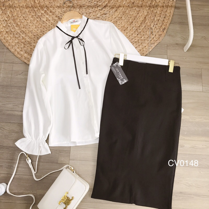 [ẢNH THẬT/SẴN HÀNG] Chân váy bút chì đen vải thun co giãn Ngắn/Lỡ/Dài CV0148/CV0149/CV0125