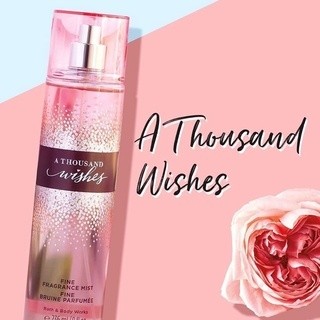 Xịt thơm body mist bath&body works a thousand wishes