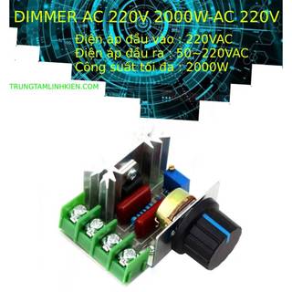 Dimmer ac 220v 2000w - điều chỉnh tốc độ động cơ ac 220v