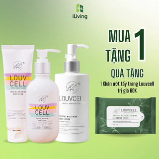 Kem dưỡng ẩm trắng da body Louv Cell Crystal Whitening Body Lotion 120ml và 250ml ILIVING-LOUDTB