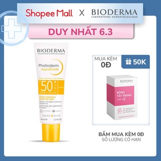  Kem chống nắng giảm bóng nhờn cho mọi loại da Bioderma Photoderm Aquafluide SPF50+ 40ml 