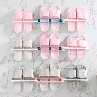 Kệ để giày dép thông minh treo tường gấp gọn dán tường - kệ dán tường treo giày dép tiện lợi