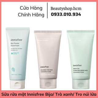 Sữa rửa mặt Innisfree Bija/ Trà xanh/ Tro núi lửa Jeju Volcanic 150ml