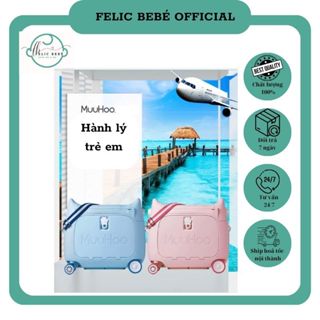 Vali đa năng tích hợp ghế ngồi và giường ngủ cho bé, Vali du lịch cho bé, Vali kéo trẻ em, Vali MuuHoo - MB105