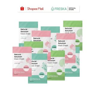  Combo 10 Miếng Mặt Nạ Giấy Freska Natural Solution Mask Sheet 25ml (giao ngẫu nhiên)