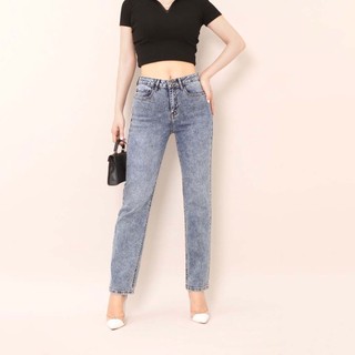 Quần jean ống đứng suông basic co giãn thoải mái chất liệu sợi tự nhiên cực mềm mại CP60, CT JEANS