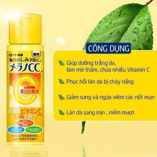 Nước hoa hồng dưỡng sáng da làm mờ vết thâm cc melano 170ml