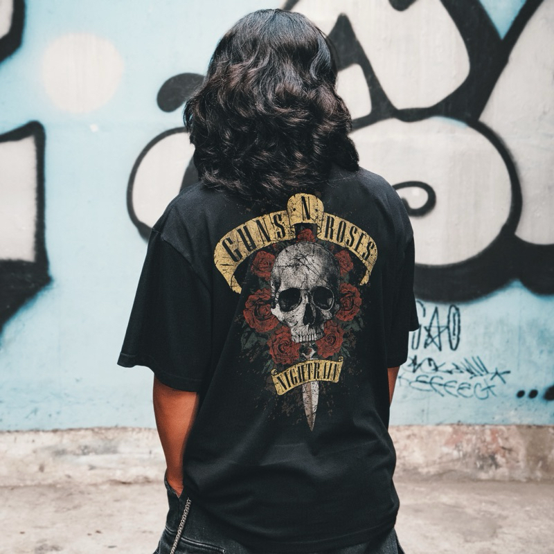 Guns n’ Roses - Guns and Roses - GNR -  Áo thun rock Nhồn Vintage