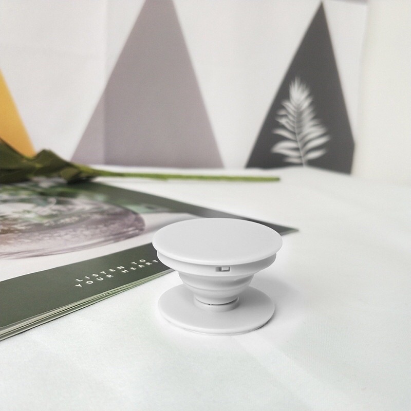 Giá đỡ điện thoại/Popsocket trơn đen trắng