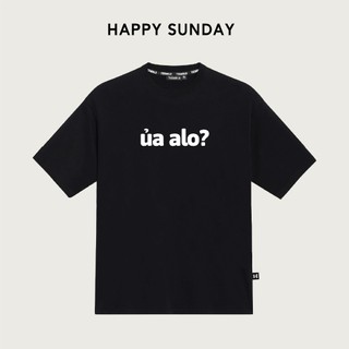 Áo thun Local Brand Happy Sunday In Chữ Ủa Alo! Form Rộng Unisex