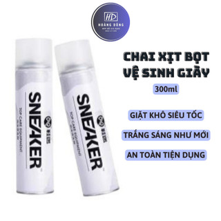 Bình xịt vệ sinh giày, bình xịt bọt tuyết giặt khô giày, dung dịch vệ sinh giày, vệ sinh giày dép sneaker cao cấp