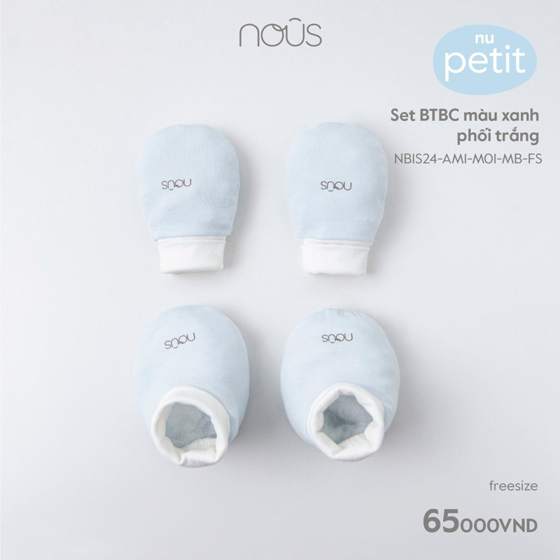 Phụ kiện Nous: Set Bao Tay Chân, mũ cho trẻ sơ sinh