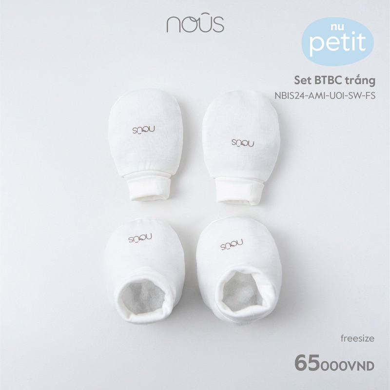 Phụ kiện Nous: Set Bao Tay Chân, mũ cho trẻ sơ sinh