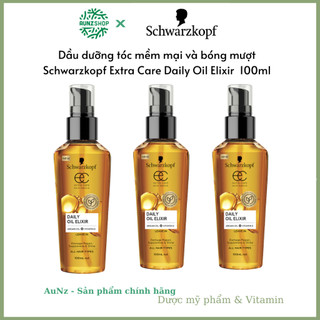 Dầu dưỡng tóc mềm mại và bóng mượt Schwarzkopf Extra Care Daily Oil Elixir 100ml