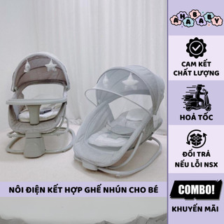 Nôi ru ngủ và ghế ngồi đa chức năng Mastela 8113/8114 - Giấc ngủ ngon, ăn dặm và đọc sách cho bé