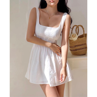 [HÀNG ĐẶT TRƯỚC] Đầm mini trắng #1003