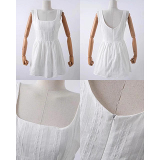 [HÀNG ĐẶT TRƯỚC] Đầm mini trắng #1003