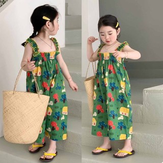 Bộ quần áo bé gái- Bộ Jum chun ngực 2 dây cho bé gái dễ thương từ 1 tuổi đến 5 tuổi