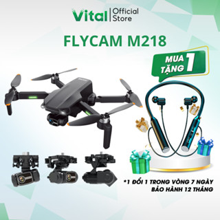 Flycam M218 Máy Bay Điều Khiển Từ Xa Camera Sắc Nét Gimbal Chống Rung 3 Trục GPS Tự Động Quay Về Không Chổi Than [GD890]