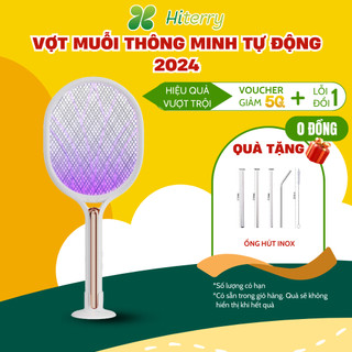 Vợt Muỗi Thông Minh Kiêm Đèn Bắt Muỗi Hiterry Nhựa ABS An Toàn Thiết Kế Mới Pin Sạc Cao Cấp 1860 mah Bảo Hành 12 Tháng