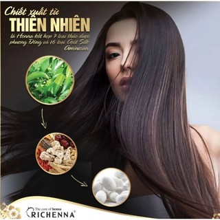 Thuốc nhuộm tóc phủ bạc Richenna Hàn Quốc ( mẫu mới)