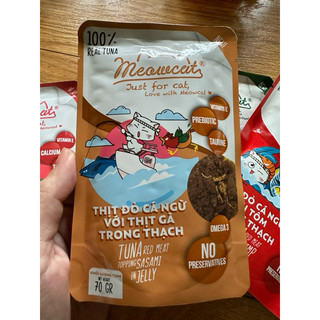 Pate thạch Meowcat cho mèo - 70g