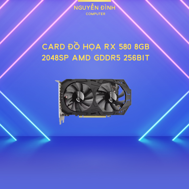 VGA Card màn hình RX 580 8GB 2048SP AMD GDDR5 256Bit | BigBuy360 - bigbuy360.vn