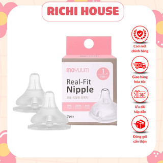 Núm ti moyuum - núm ti bình sữa siêu mềm - chính hãng