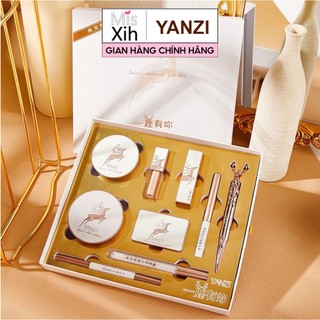 Set trang điểm mỹ phẩm hươu vàng Yanzi sang trọng 9 món kèm túi giấy - Miss Xinh