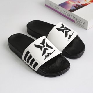 Dép nam nữ quai ngang kẻ sọc quai cao su LOGO XT YOFEET Mã: BM 35