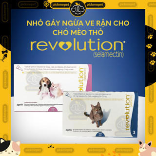 Nhỏ gáy Revolution - Tri Ve Rận, Bọ Chét, Ký Sinh Trùng Trong và Ngoài Cho Chó Mèo Thỏ