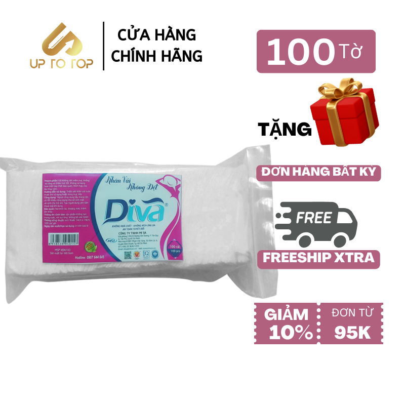 Khăn vải khô đa năng Diva 100 tờ